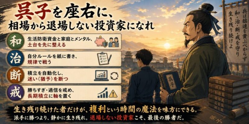 まとめ:呉子を座右に、相場から退場しない投資家になれ