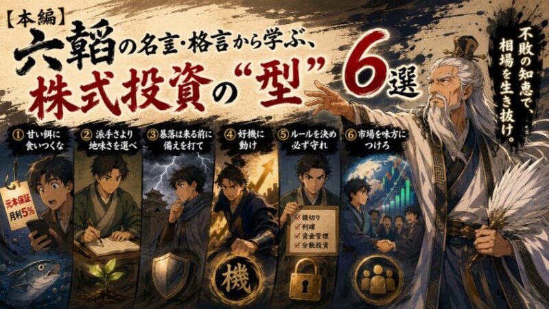 【本編】六韜の名言・格言から学ぶ、株式投資の"型"6選