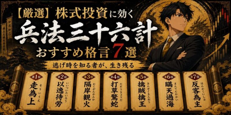 【厳選】株式投資に効く兵法三十六計・おすすめ格言7選