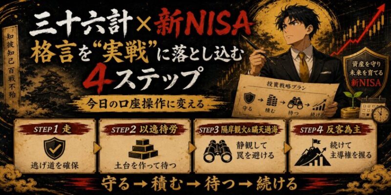 三十六計&times;新NISA｜格言を&ldquo;実戦&rdquo;に落とし込む4ステップ