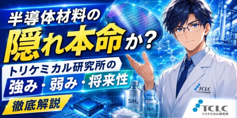 半導体材料の隠れ本命か？トリケミカル研究所の強み・弱み・将来性
