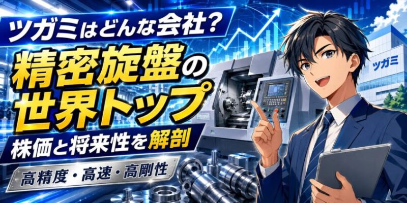 ツガミはどんな会社？精密旋盤の世界トップ、株価と将来性を解剖