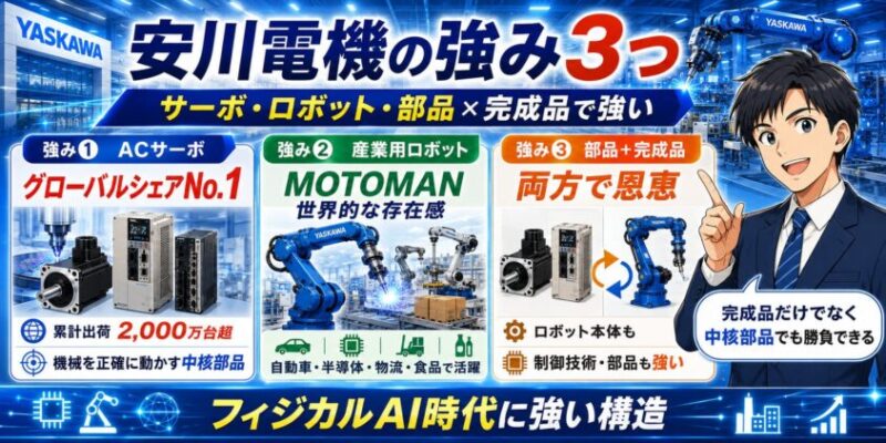 安川電機の強み3つ