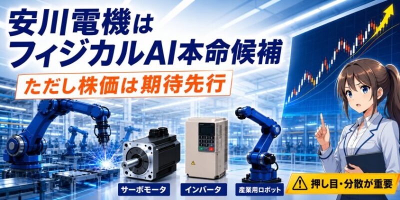 結論:安川電機はフィジカルAIの本命候補。ただし株価は期待先行