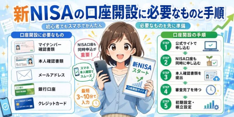 新NISAの口座開設に必要なものと手順