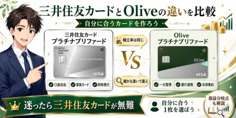 まとめ|三井住友カードとOliveの違いを比較して自分に合うカードを作ろう
