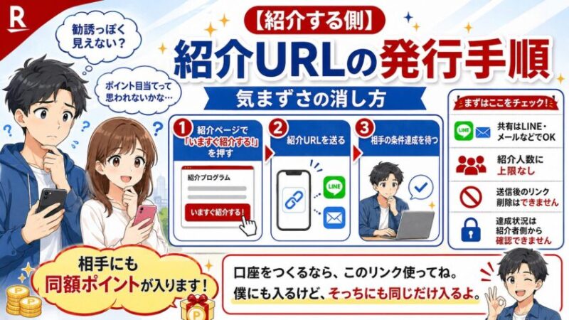【紹介する側】紹介URLの発行手順と、気まずさの消し方