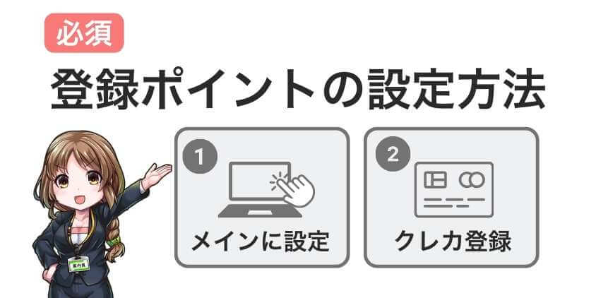 登録ポイントの設定方法