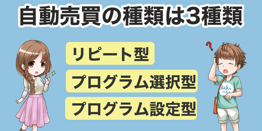 自動売買は3種類