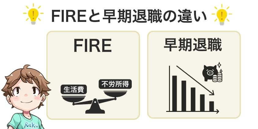 FIREと早期退職の違い