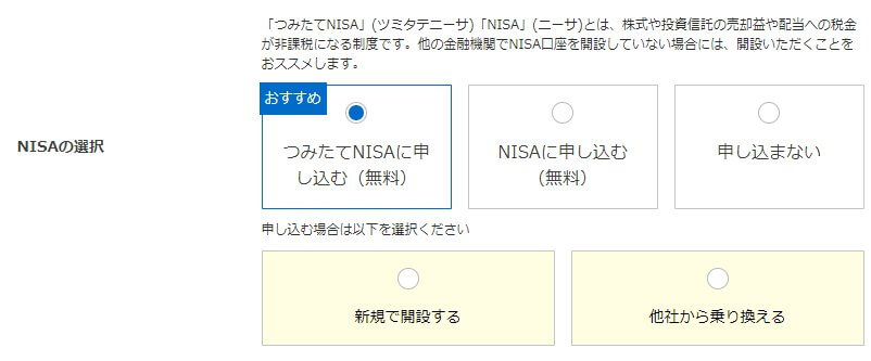 sbi証券つみたて申し込み